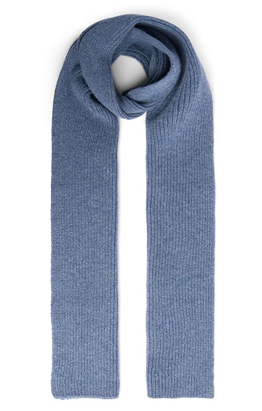 Lambswool Ribbed Scarf