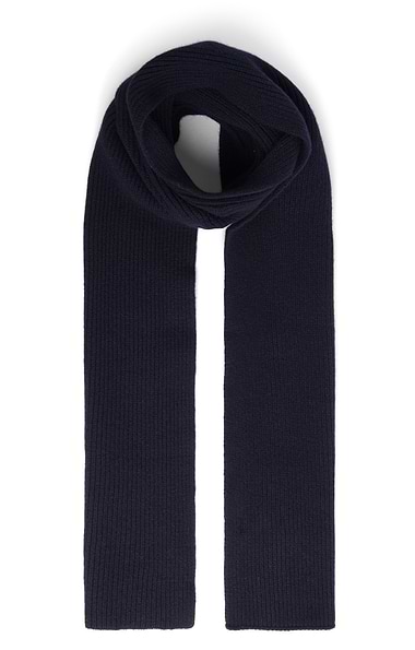 Lambswool Ribbed Scarf