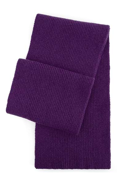 Lambswool Ribbed Scarf