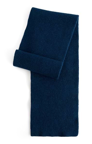 Lambswool Ribbed Scarf