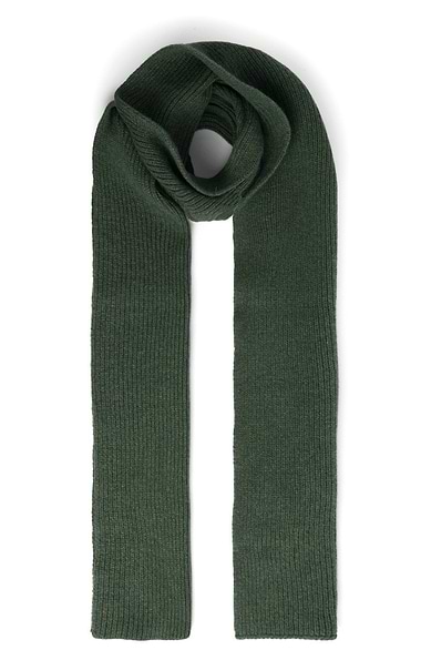 Lambswool Ribbed Scarf