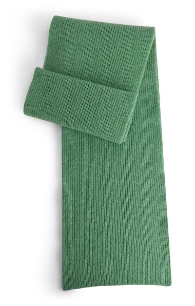 Lambswool Ribbed Scarf
