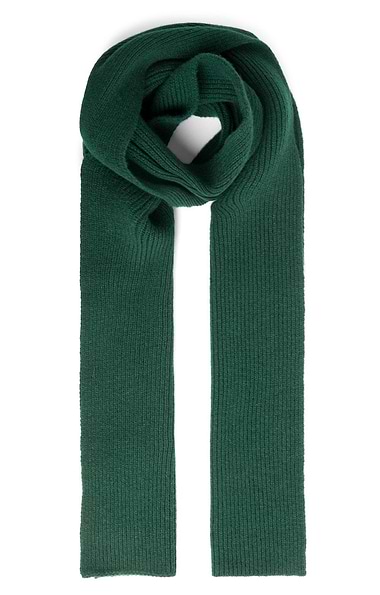 Lambswool Ribbed Scarf