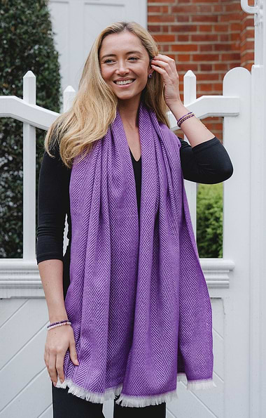 Ladies Herringbone Scarf