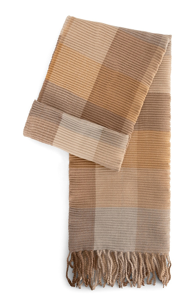 Ladies Block Check Scarf