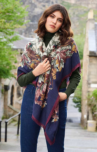 Ladies Wool/Silk Shawl