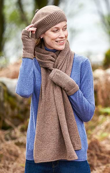 Ladies Large Gauzy Cashmere Scarf