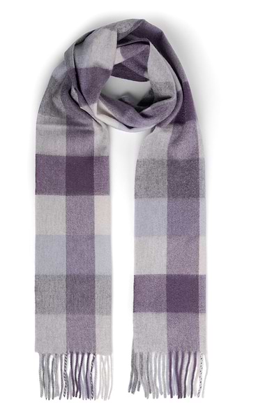 Ladies Cashmere Check Scarf