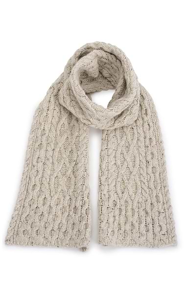 Ladies Luxe Aran Scarf
