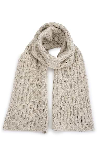 Ladies Luxe Aran Scarf