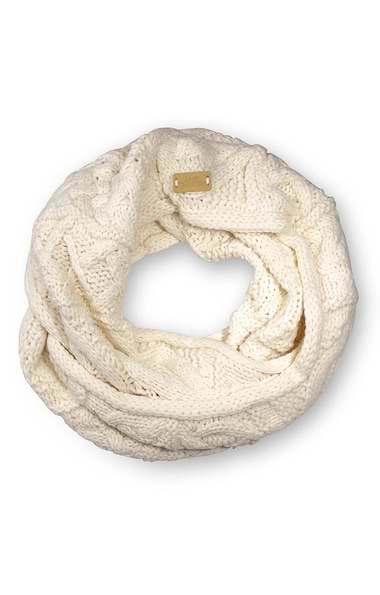 Ladies Aran Design Cable Knit Snood