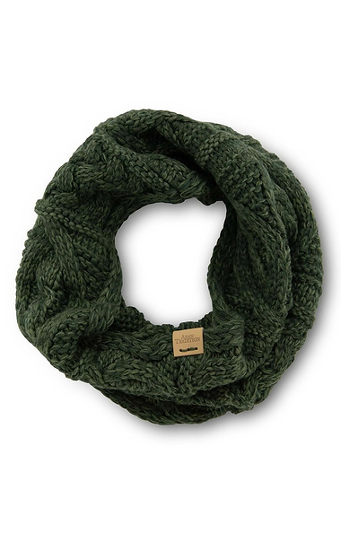 Ladies Aran Design Cable Knit Snood