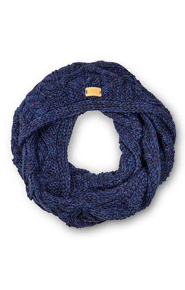 Ladies Aran Design Cable Knit Snood