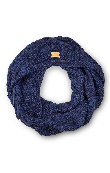 Ladies Aran Design Cable Knit Snood