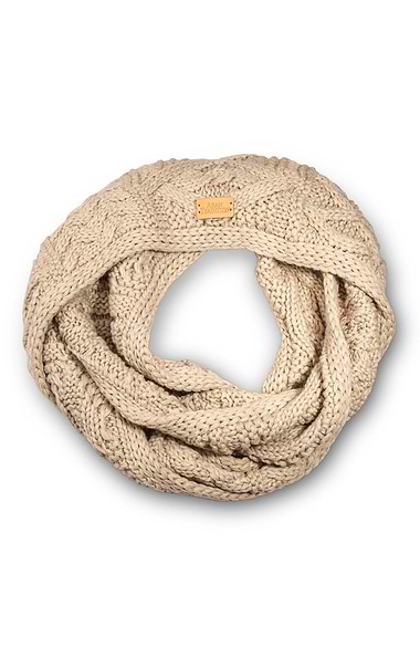 Ladies Aran Design Cable Knit Snood