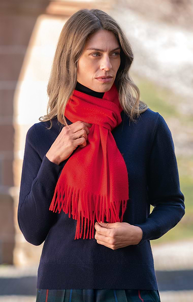 Lambswool Plain Scarf