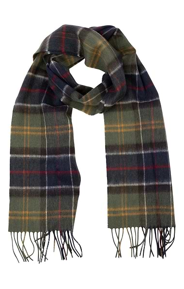 Ladies Barbour Merino & Cashmere Tartan Scarf