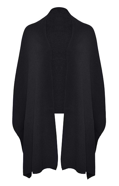 Ladies Cashmere Ribbed Shawl