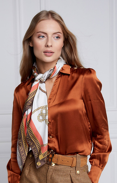 Ladies Holland Cooper Regal Horse Silk Scarf