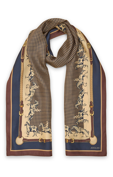 Ladies Joules Windsor Silk Scarf