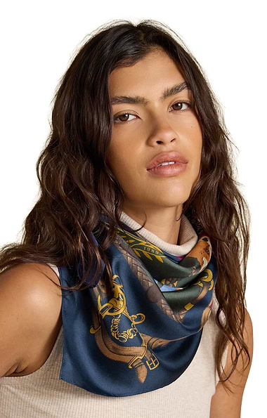 Ladies Joules Bloomfield Silk Scarf