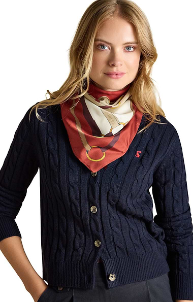 Ladies Joules Bloomfield Silk Scarf