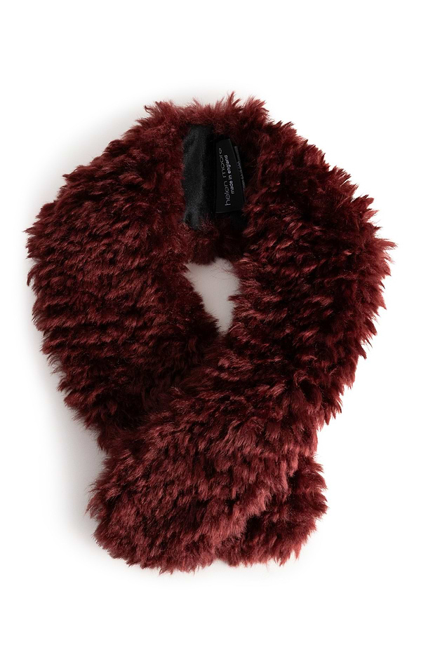 Ladies Vintage Faux Fur Collar