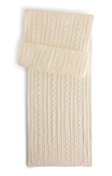 Ladies Cable Knit Scarf