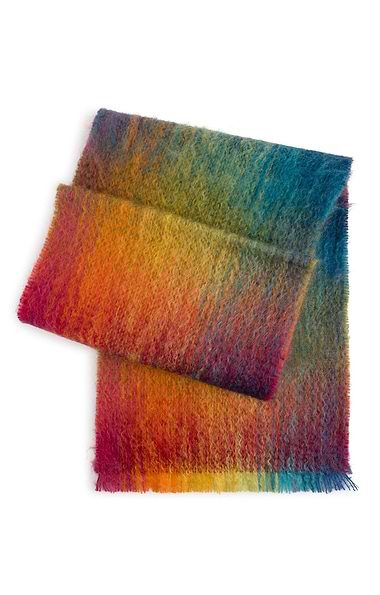 Ladies Green Grove Weavers Taransay Scarf