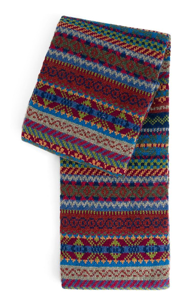 Ladies Green Grove Weavers Taransay Scarf