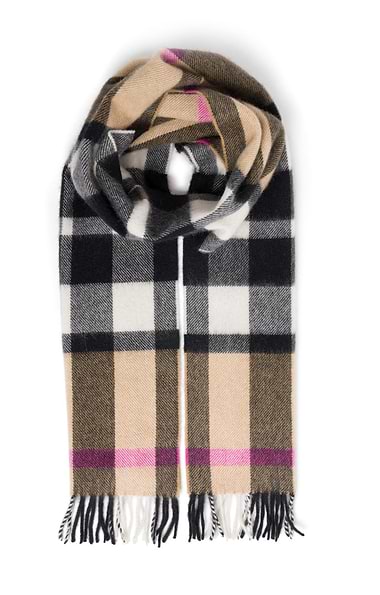 Joshua Ellis Fringed Cashmere Scarf