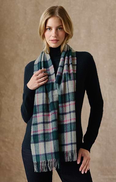 Joshua Ellis Fringed Cashmere Scarf