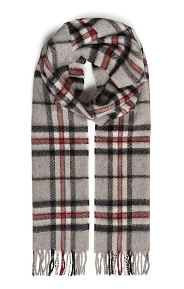 Joshua Ellis Fringed Cashmere Scarf