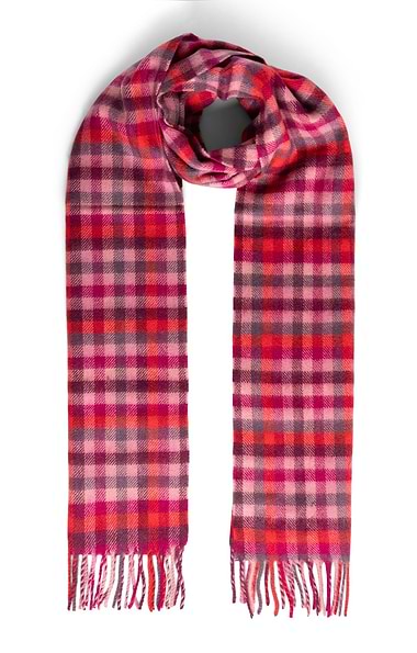 Joshua Ellis Fringed Cashmere Scarf