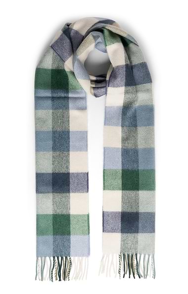 Joshua Ellis Fringed Cashmere Scarf