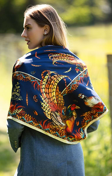 Ladies Large Silk Scarf