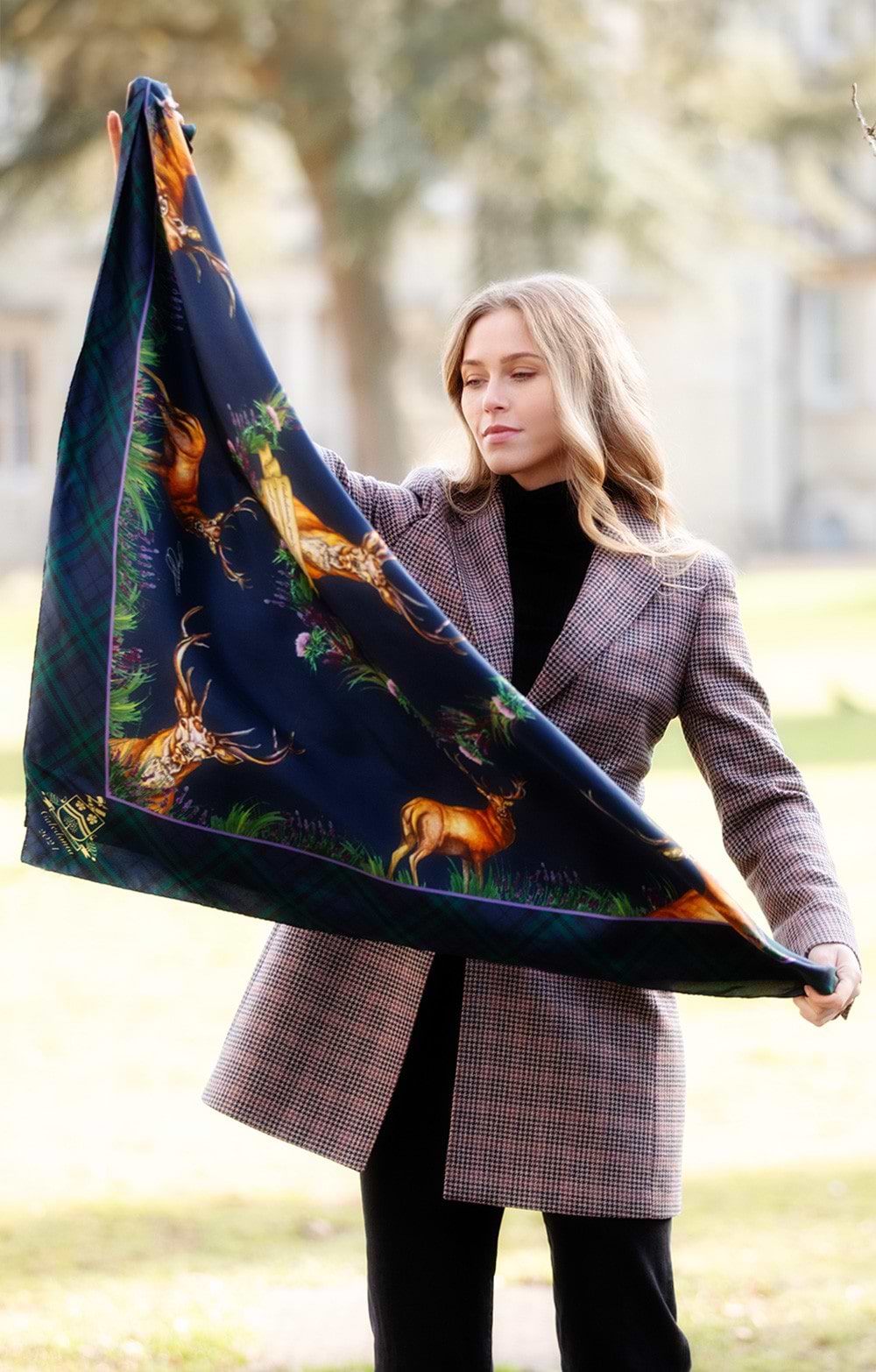 Wrap Large Square Silk Scarves Wool Silk Luxury Extra Large Scarf