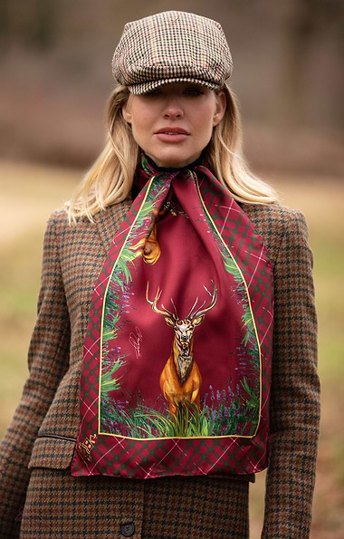 Ladies Clare Haggas Caledonia Classic Scarf
