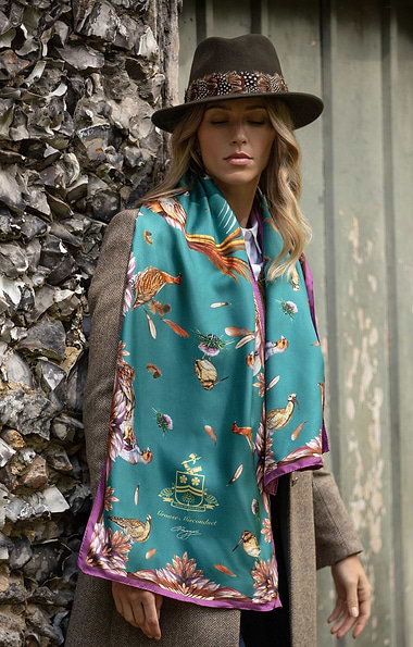 Ladies Grouse Misconduct Classic Silk Scarf