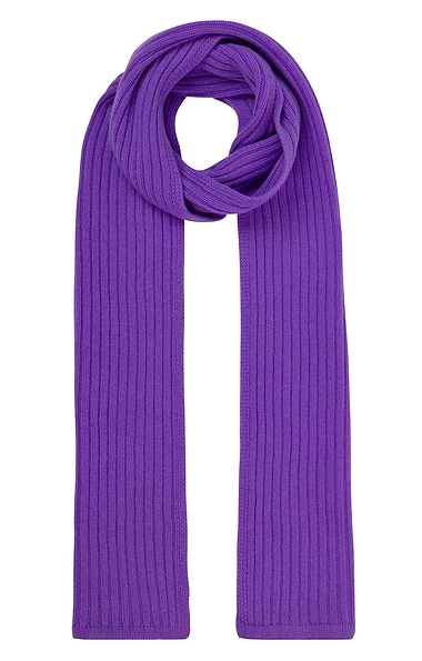 Ladies Cashmere Rib Scarf