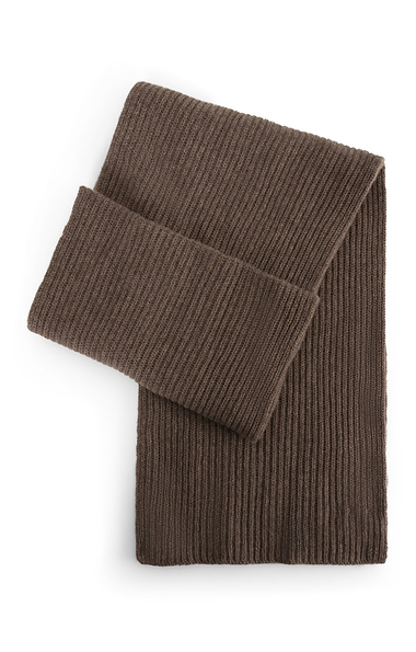 Men's Cashmere Chunky Rib Scarf