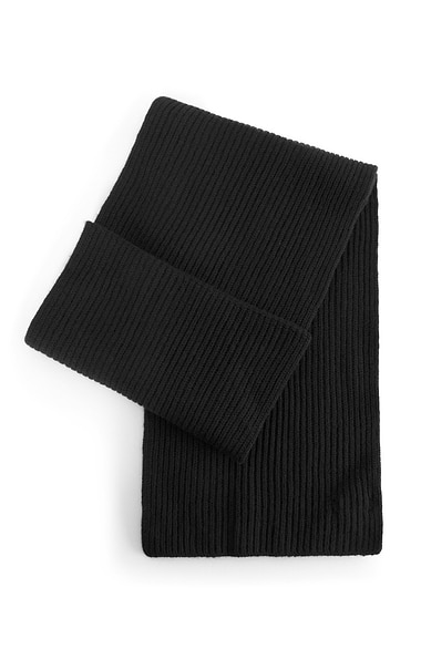 Men's Cashmere Chunky Rib Scarf