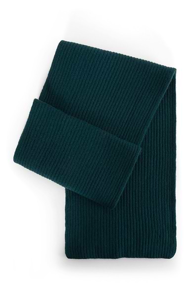 Men's Cashmere Chunky Rib Scarf