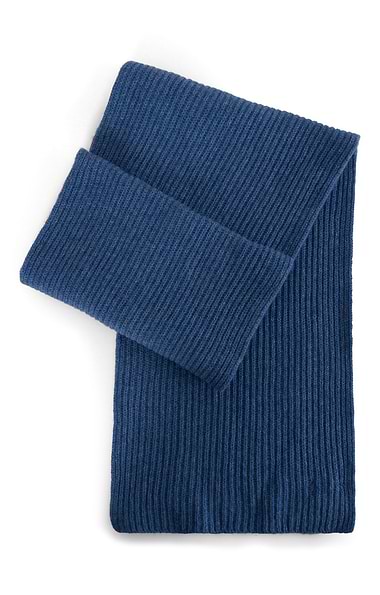 Men's Cashmere Chunky Rib Scarf
