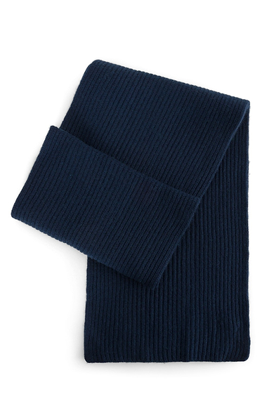 Men's Cashmere Chunky Rib Scarf