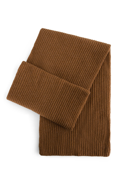 Men's Cashmere Chunky Rib Scarf