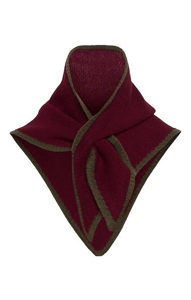 Ladies Cashmere Tipped Triangle Scarf