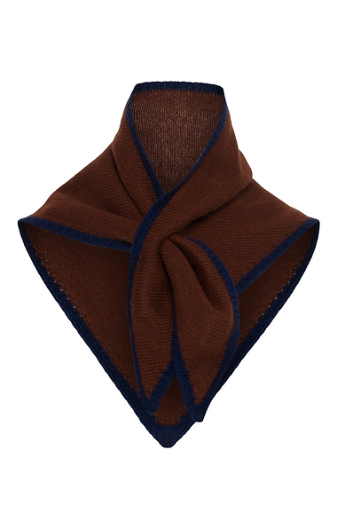Ladies Cashmere Tipped Triangle Scarf