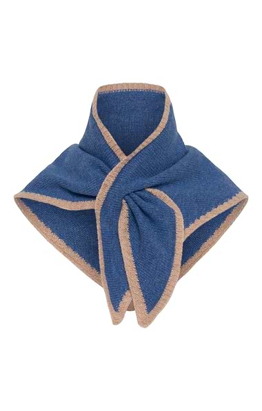 Ladies Cashmere Tipped Triangle Scarf