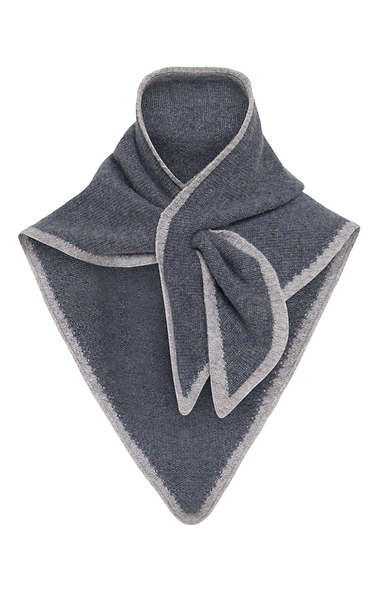 Ladies Cashmere Tipped Triangle Scarf